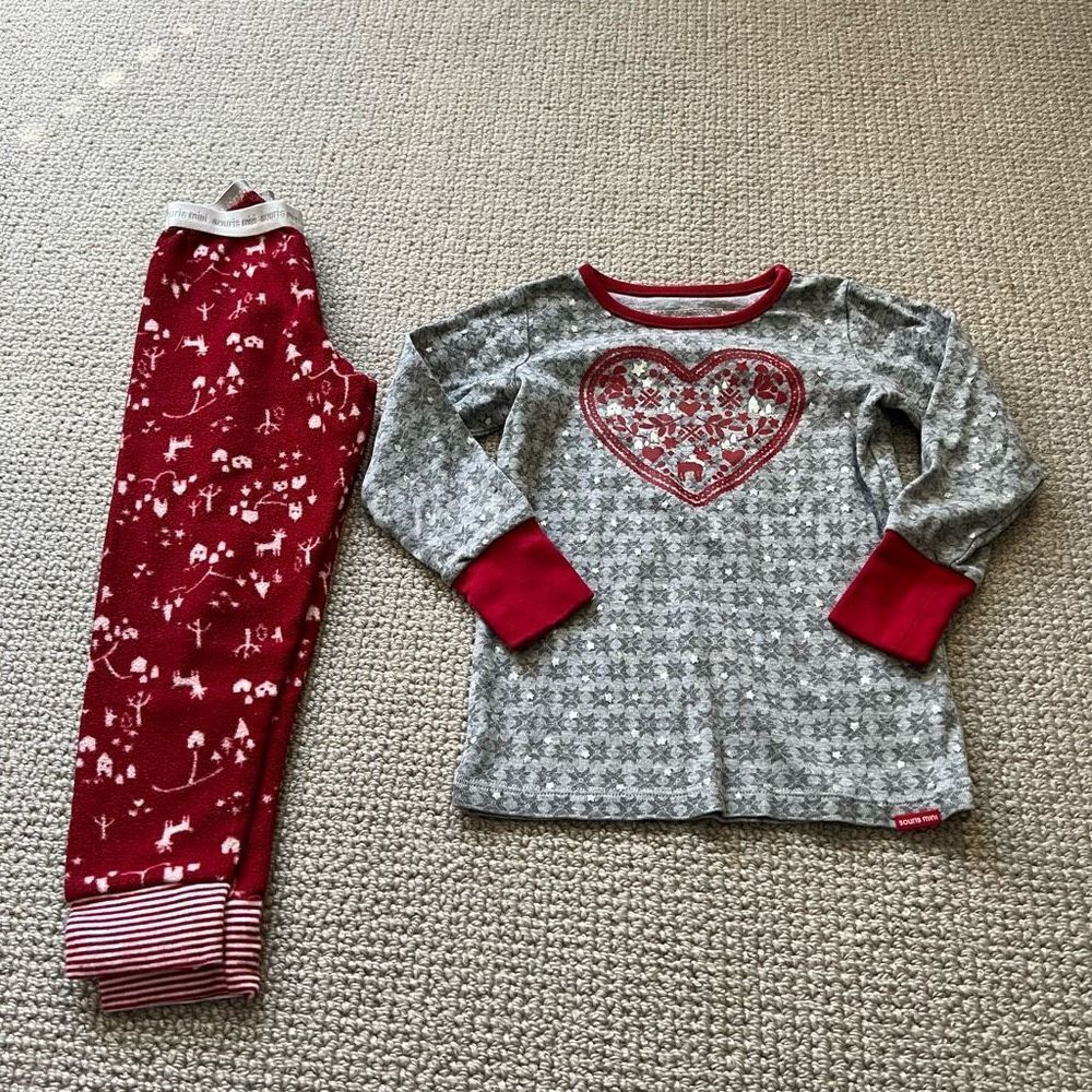 Souris Mini Winter Holiday Two Piece Toddler Pajama Set - 2-3
